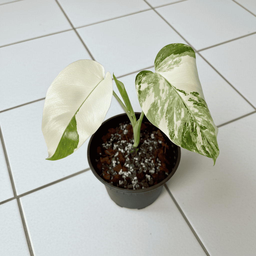 Rare Monstera Albo Borsigiana - High White Variegation
